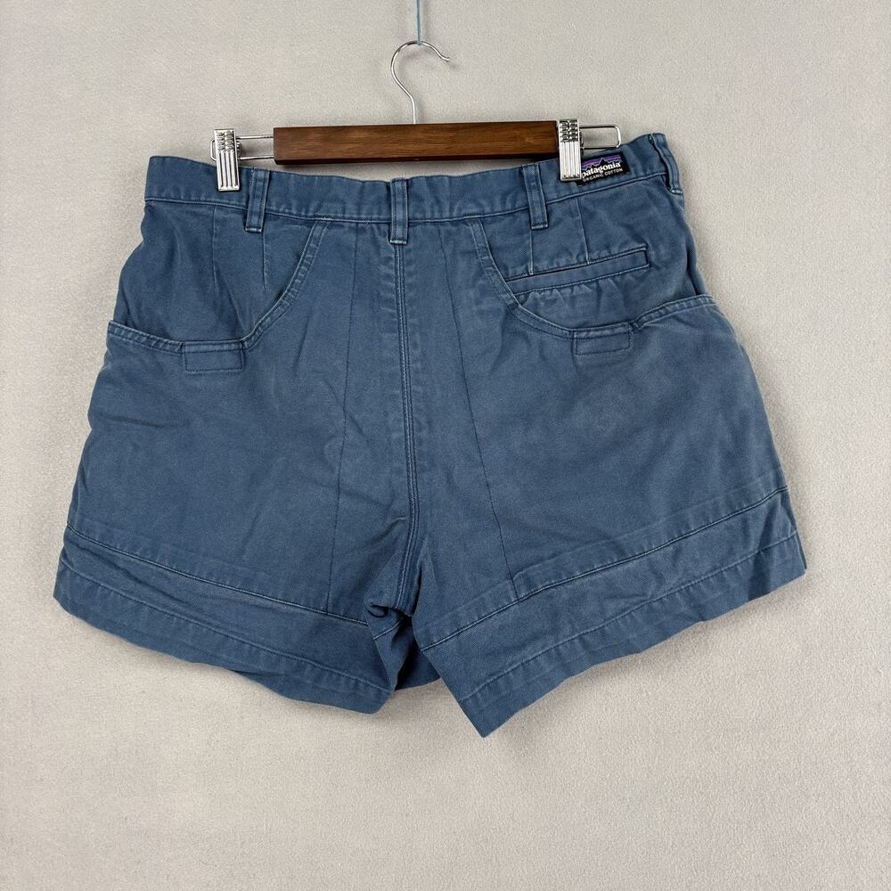 Patagonia Stand Up Shorts Mens 35 Blue Organic Cotton Canvas Chino 4.5" Inseam - Picture 12 of 12